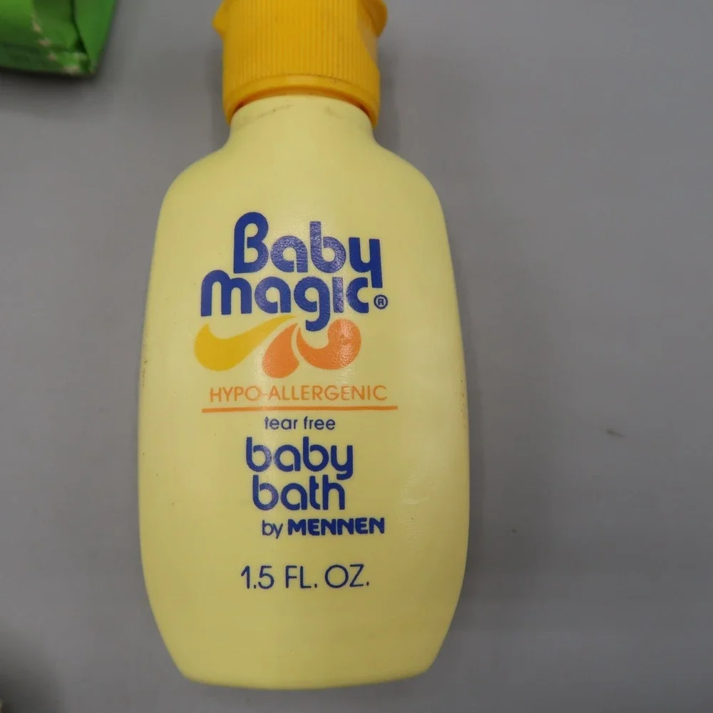 Vintage Mennen Baby Magic Baby Bath 1.5oz, 2 Ivory Bar Soap, Scotch Buy Lot